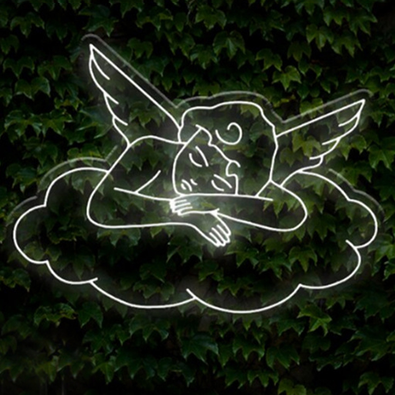    Sleeping Angel Neon Wall Lamp     -- | Loft Concept 