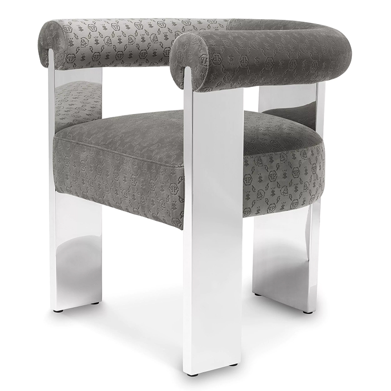  Philipp Plein Dining Chair Icon Grey    -- | Loft Concept 