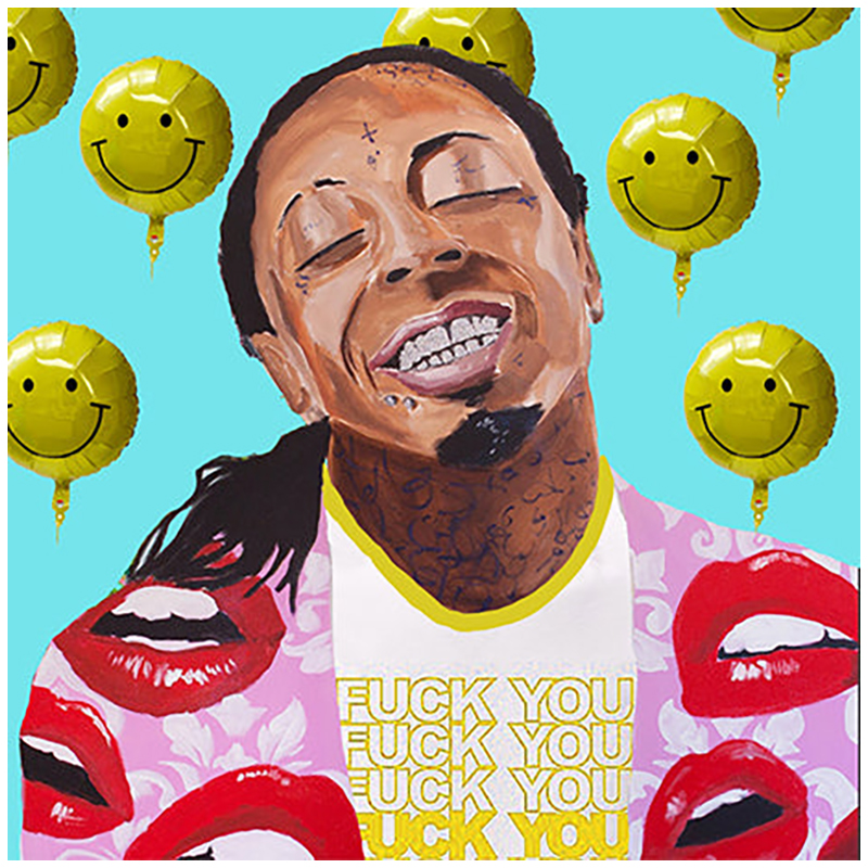  Lil Wayne with Smiling Balloons   -- | Loft Concept 