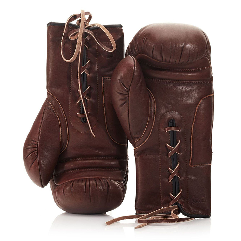   RETRO HERITAGE BROWN LEATHER BOXING GLOVES   -- | Loft Concept 