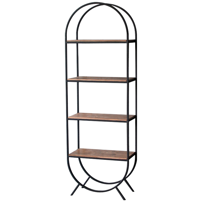 Стеллаж Lugo Industrial Metal Rust Black Rack Коричневый Черный в Ростове-на-Дону | Loft Concept 