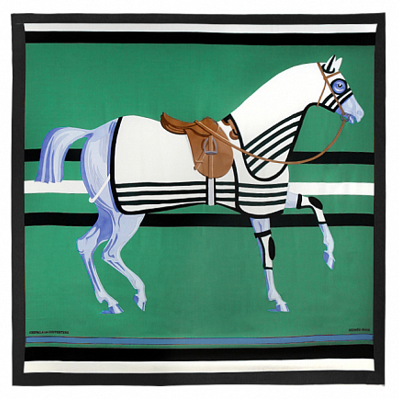  Hermes Horse Green Plaid      -- | Loft Concept 