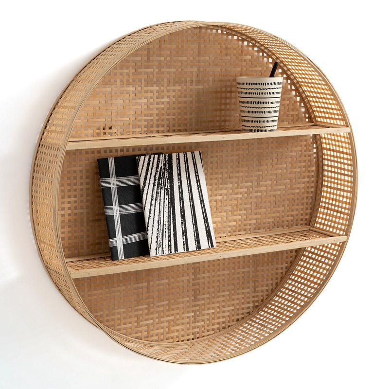  Wicker Bamboo Shelf cells   -- | Loft Concept 