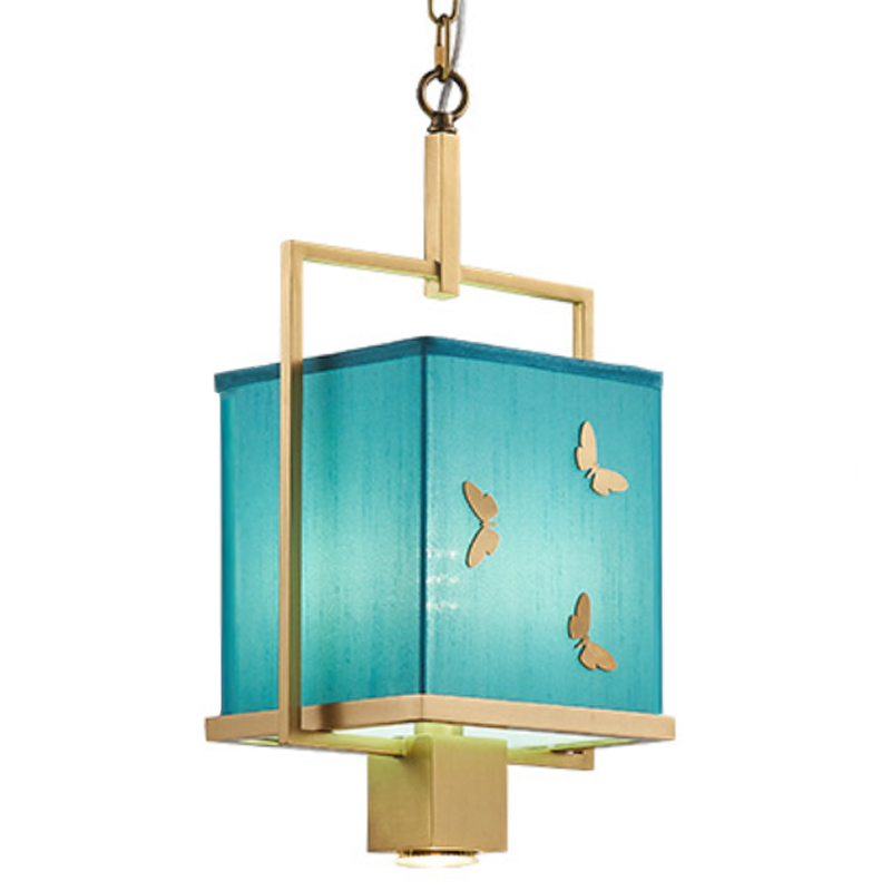    Butterflies Blue Background Hanging lamp    -- | Loft Concept 