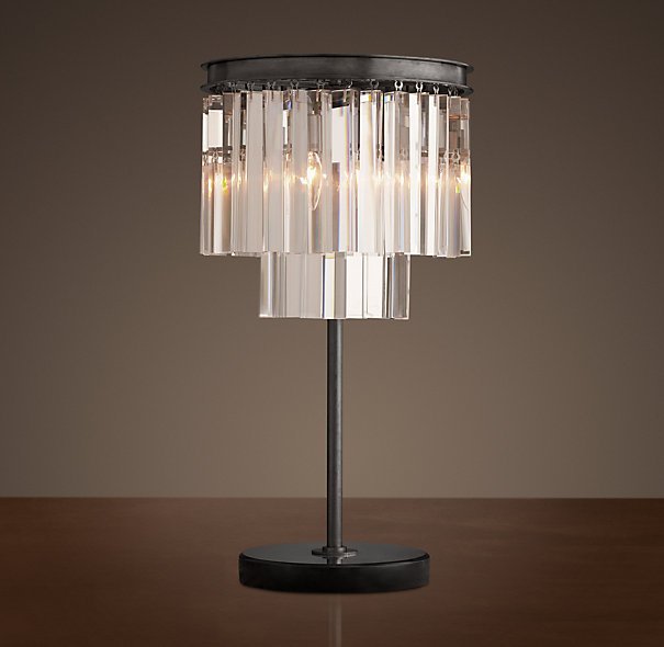   RH 1920s Odeon Clear Glass Table Lamp   -- | Loft Concept 