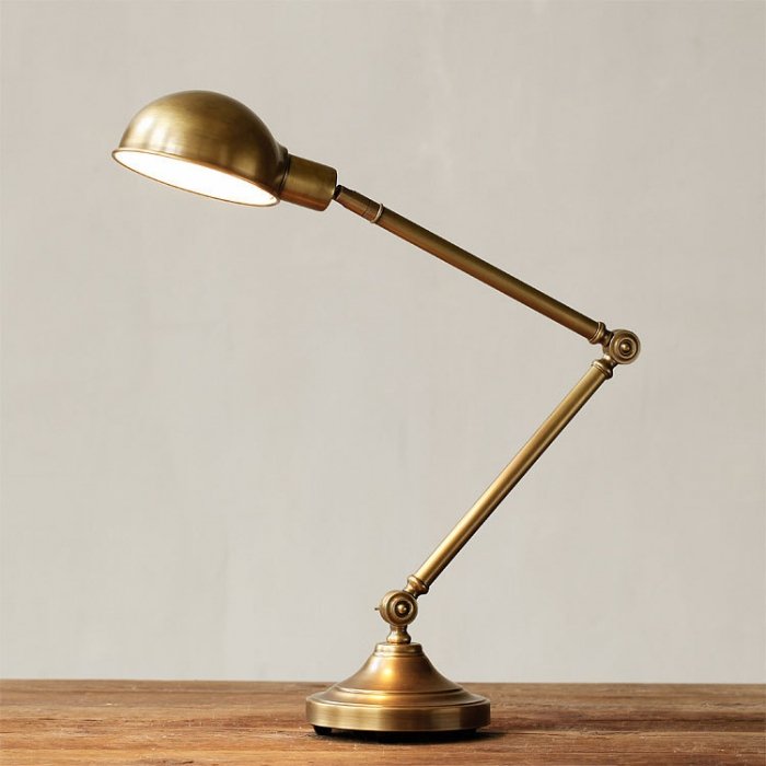   Brass Vintage Loft Table Lamp   -- | Loft Concept 