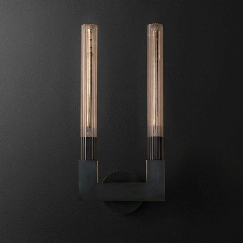  RH CANNELLE wall lamp DOUBLE Sconces Black     -- | Loft Concept 