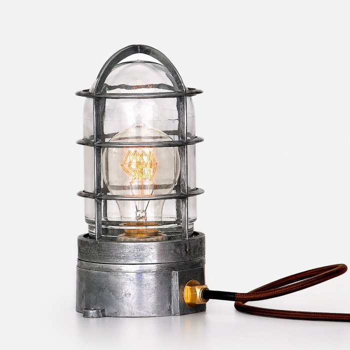   Steampunk Cage Glass Edison Table lamp   -- | Loft Concept 