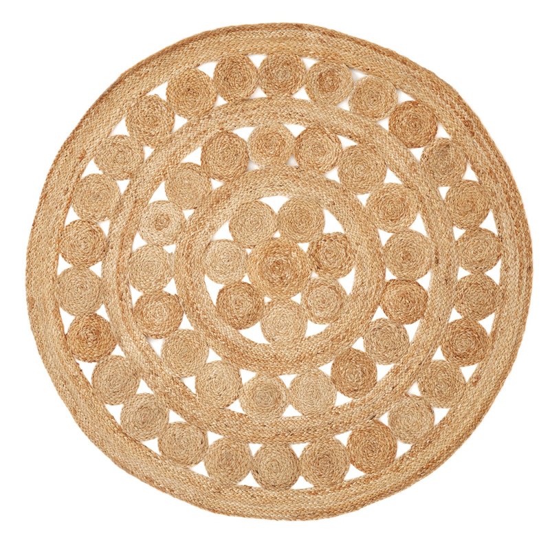  Wicker Circles Carpet 100%    -- | Loft Concept 