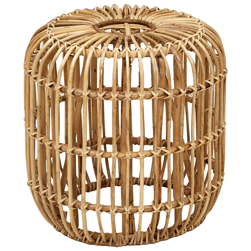 Плетеный приставной столик Wicker Side Table Древесина в Ростове-на-Дону | Loft Concept 