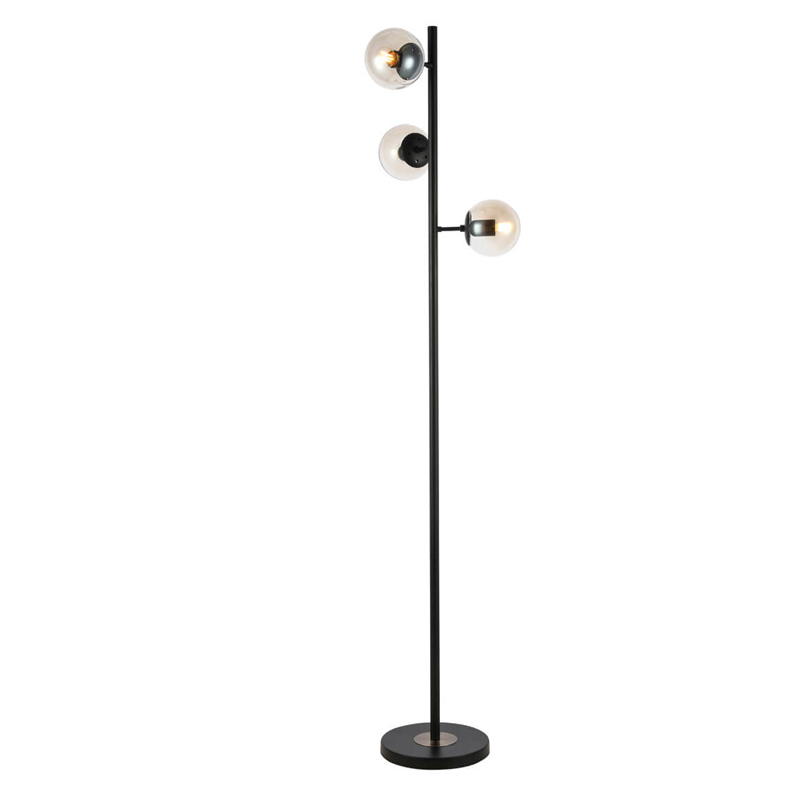 Торшер Modo Floor Lamp Ambre Black Черный Янтарный в Ростове-на-Дону | Loft Concept 