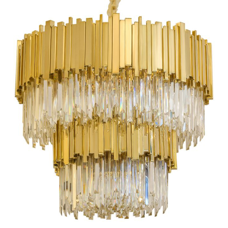    Luxxu Modern Cascade Chandelier Gold Metal Glass     -- | Loft Concept 