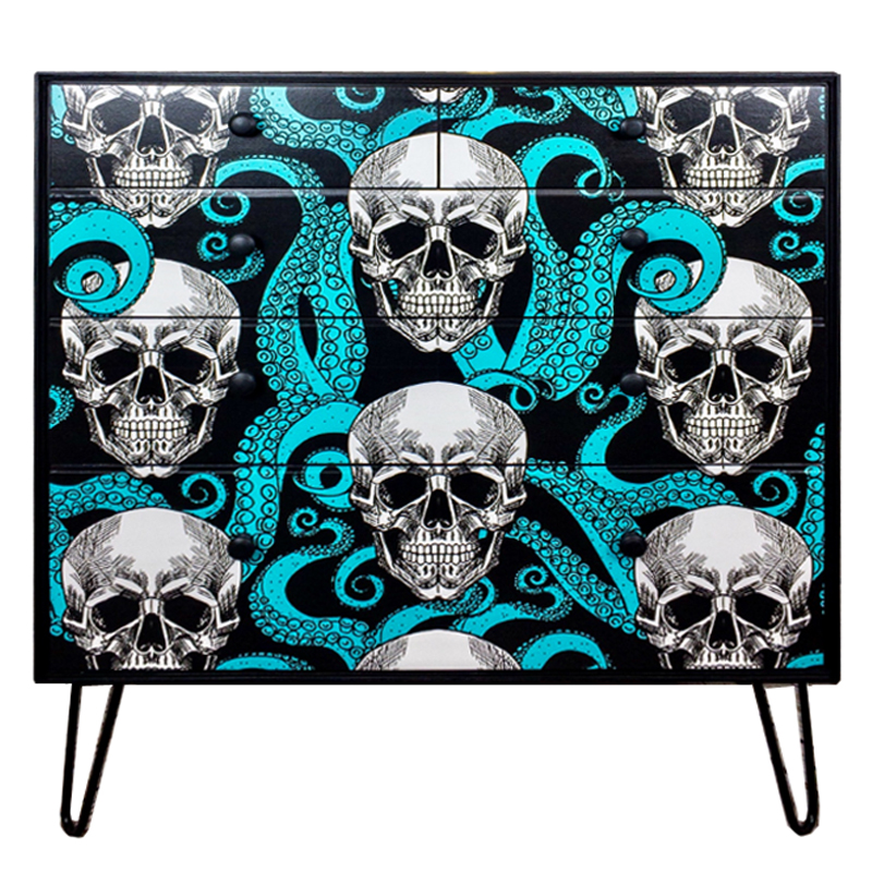    Chest of Drawers Skull and Octopus    -- | Loft Concept 