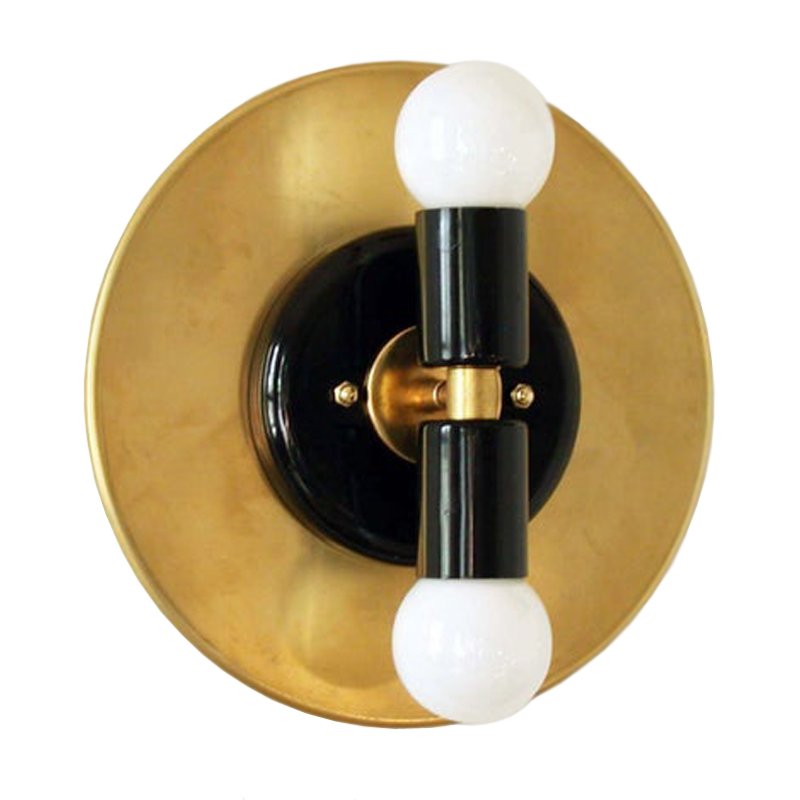 Modern Wall Double Sconce Gold Black     -- | Loft Concept 