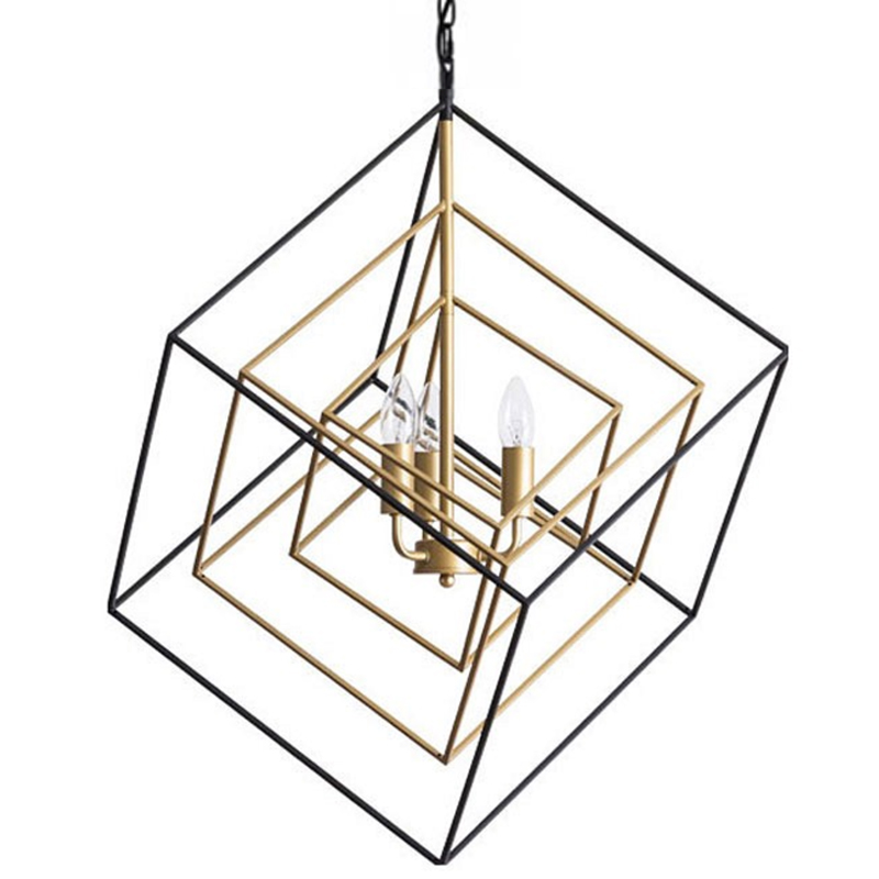  CUBIST Pendant Black and Gold 3 lamp    -- | Loft Concept 