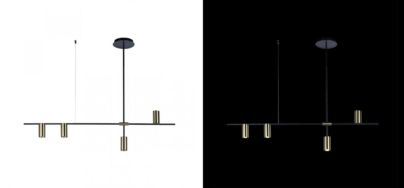 Подвесной светильник TRIBES LINEAR PENDANT 4 плафона - фото №1