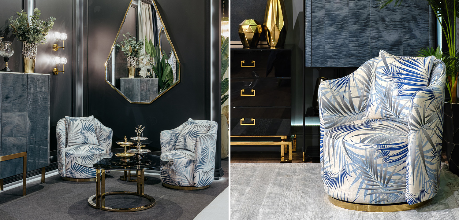 Кресло Foliage Grey Armchair - фото