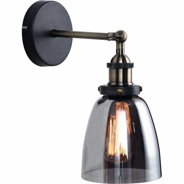  Smoke Glass cloche Wall Lamp   -- | Loft Concept 