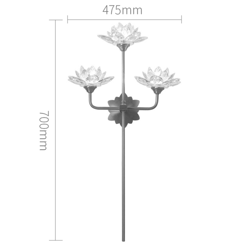     Lotus flower Wall Clear Glass 3  --