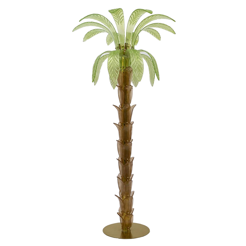         Pair Of Murano Glass And Brass Palm Tree Floor Lamp     -- | Loft Concept 