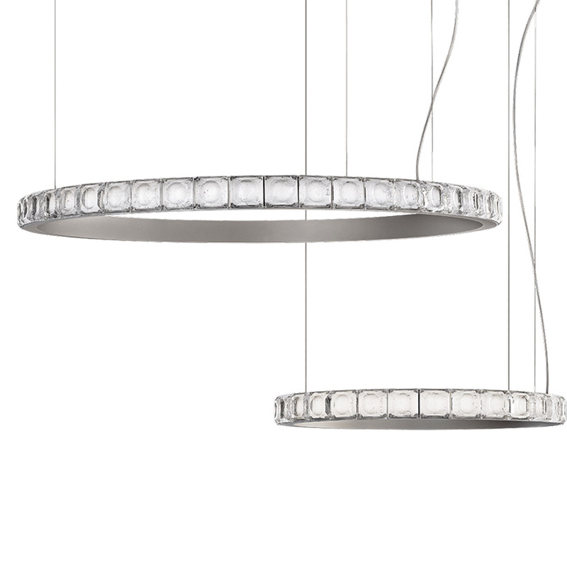  Ring horizontal silver chandelier    -- | Loft Concept 