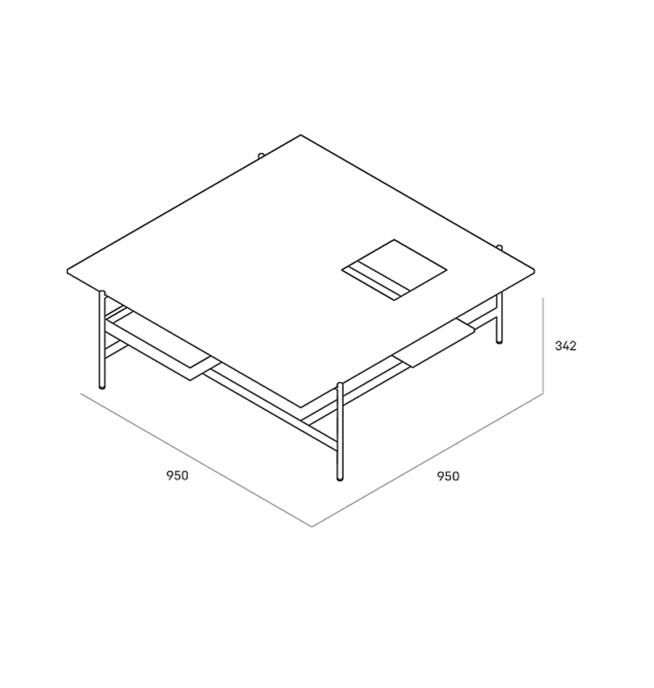 Karat журнальный столик цвета серый камень с съемным подносом в Ростове-на-Дону