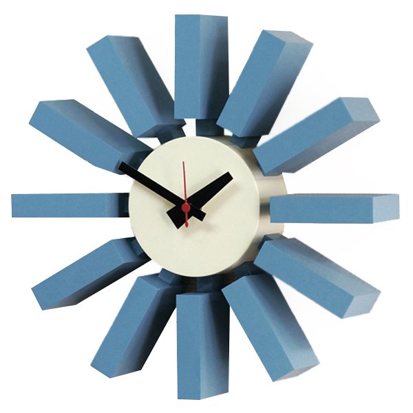  George Nelson Block Clock Blue   -- | Loft Concept 