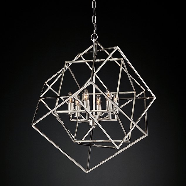  Restoration Hardware Caged Cubist Pendant   -- | Loft Concept 