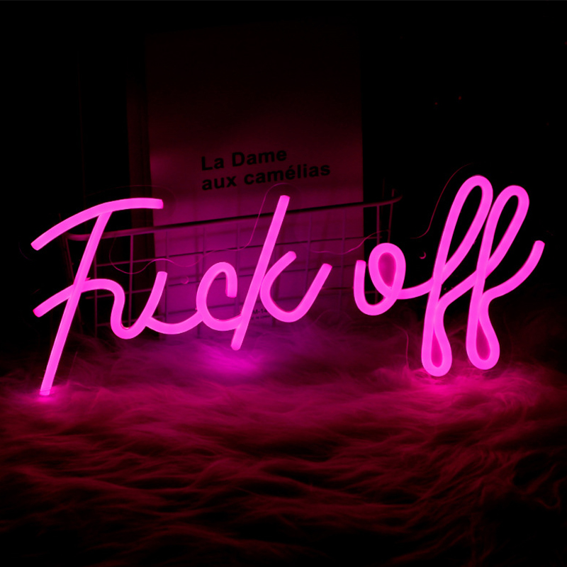    Fuck Off Neon Wall Lamp     -- | Loft Concept 