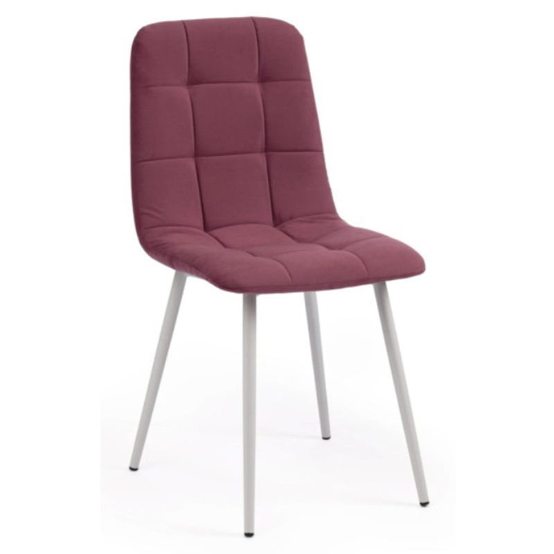  Nancy Velour Plum Chair  (Plum)   -- | Loft Concept 