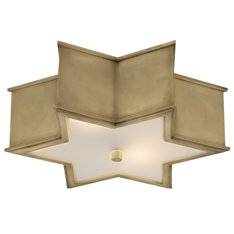 Потолочный светильник Звезда Sophia Flush Mount Brass Латунь в Ростове-на-Дону | Loft Concept 