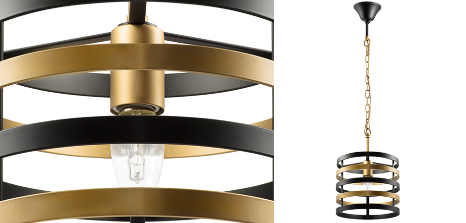 Подвесной светильник Gold Stripes Chandelier Подвесной светильник Gold Stripes Chandelier - Loft-Concept в Ростове-на-Дону