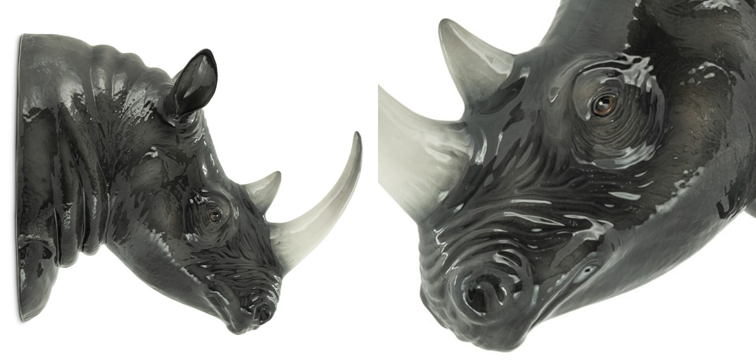 Аксессуар на стену Abhika Rino Head Hanging - фото