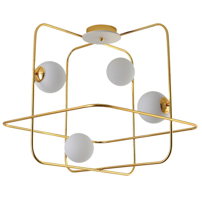  Broken Squares Balls Brass    -- | Loft Concept 
