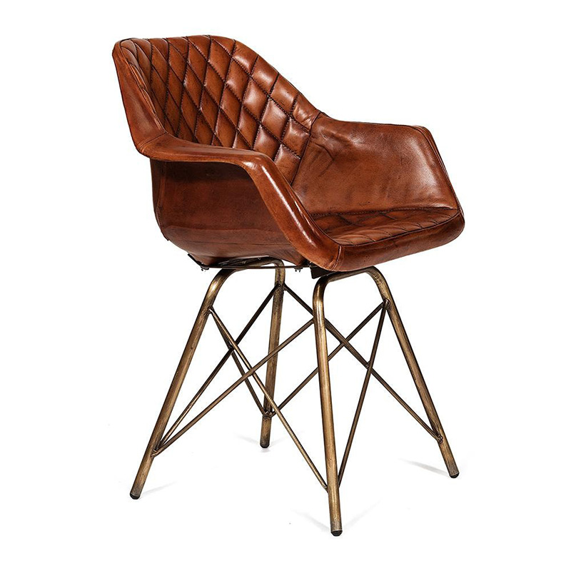  Leather Industrial armchair      -- | Loft Concept 