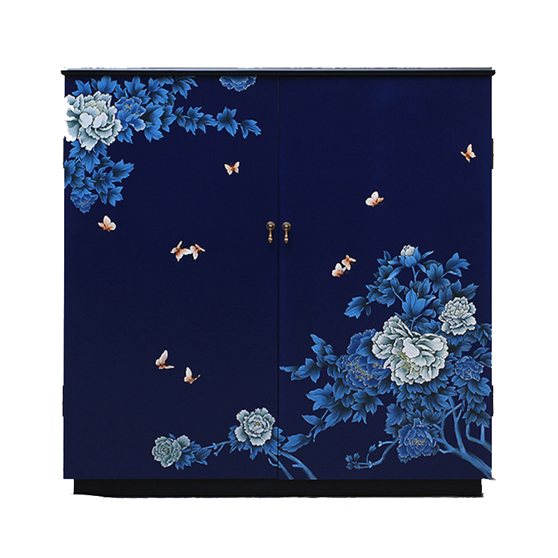            Flowers and Butterflies Blue chest    -- | Loft Concept 