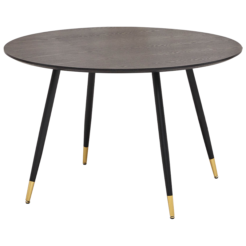 Круглый обеденный стол Mateo Round Dinner Table Коричневый Латунь в Ростове-на-Дону | Loft Concept 