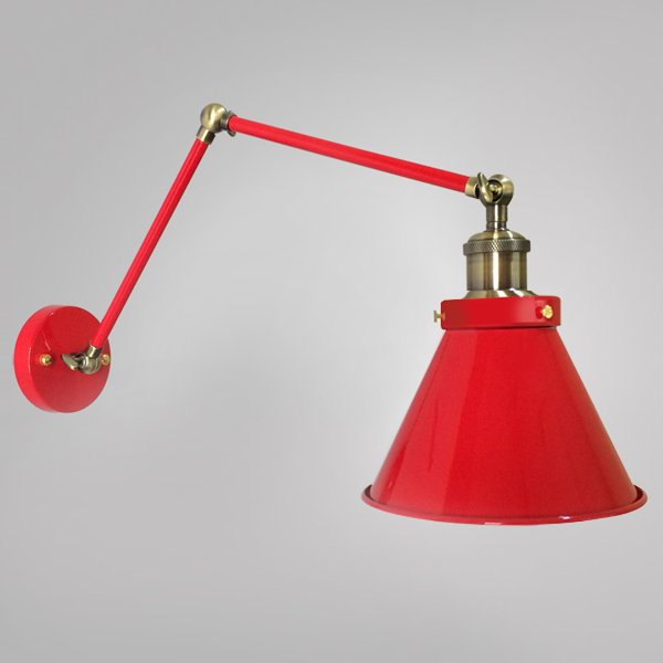  Gloce Cone Shade Loft Industrial Red   -- | Loft Concept 