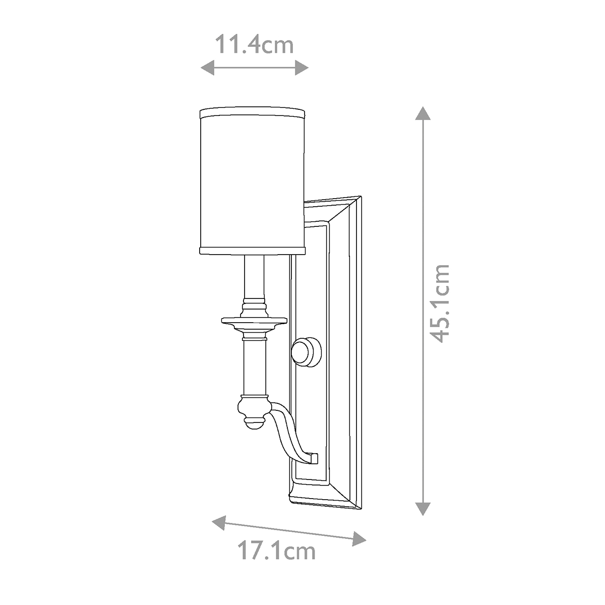 Бра с белым цилиндрическим абажуром в классическом стиле Hinkley в Ростове-на-Дону