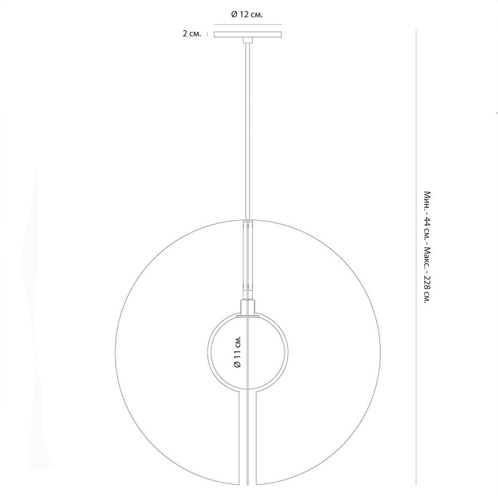 Подвесной светильник в форме золотых дисков Minimalist Lighting Fixture в Ростове-на-Дону