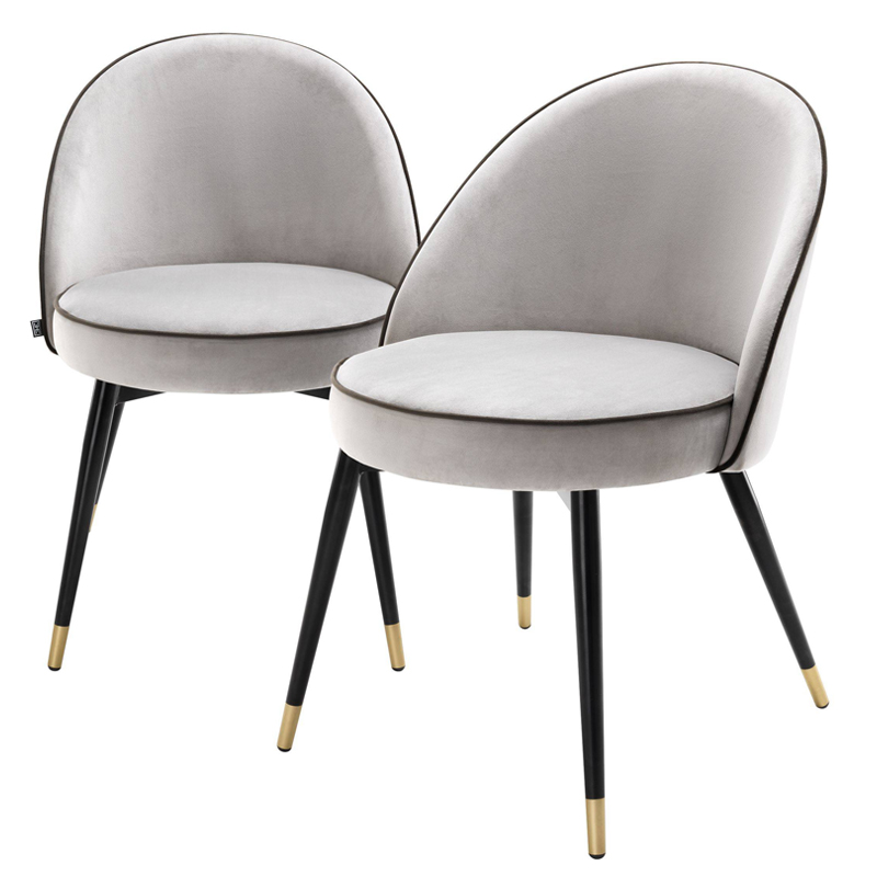     Eichholtz Dining Chair Cooper set of 2 light grey -    -- | Loft Concept 