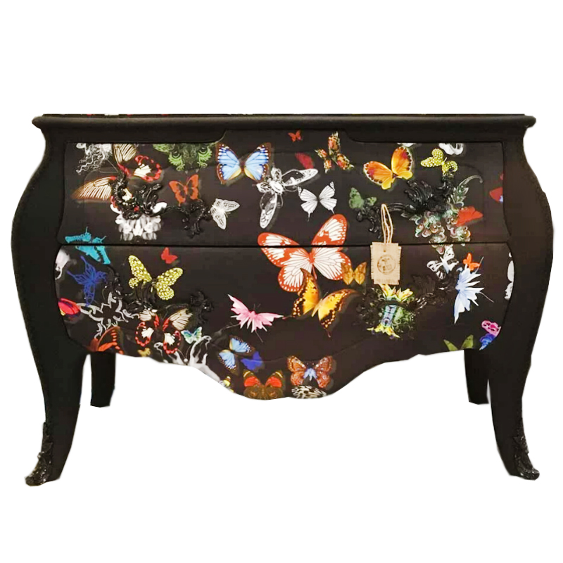 Комод Бабочки Chest of Drawers Night Butterflies Черный Мульти в Ростове-на-Дону | Loft Concept 