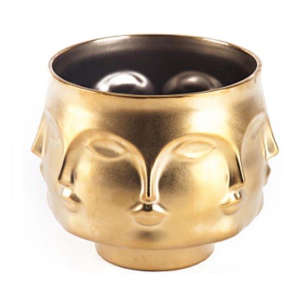 Ваза JONATHAN ADLER DORA MAAR BOWL GOLD Золотой в Ростове-на-Дону | Loft Concept 