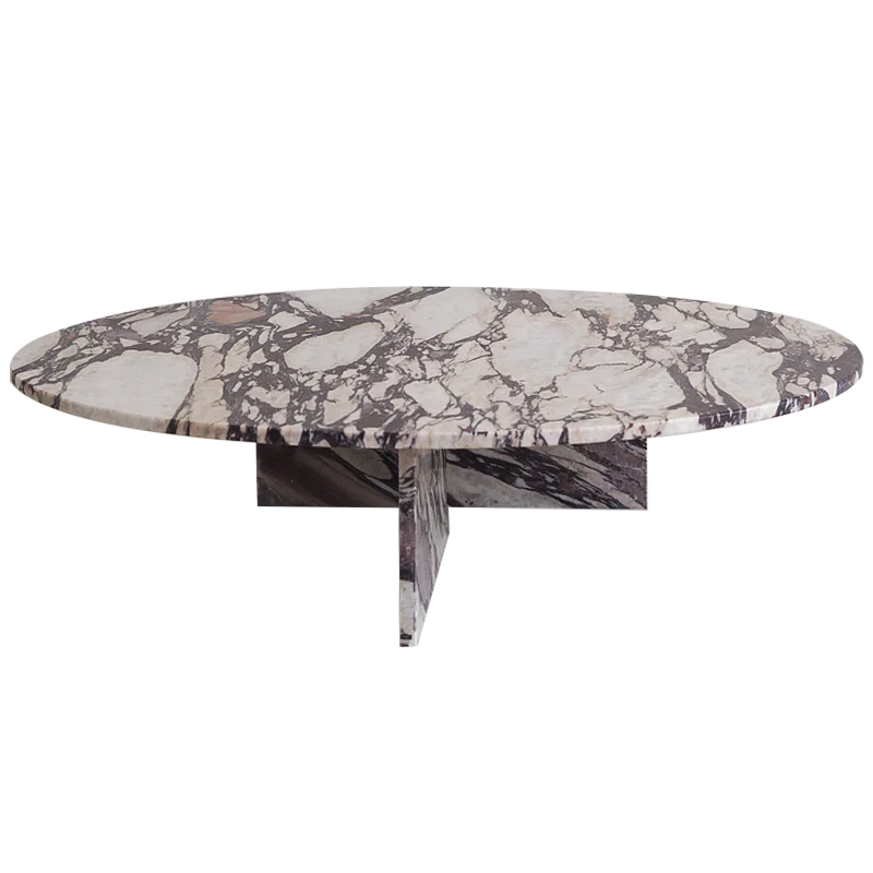 Кофейный стол Enzo Marble Coffee table Серый Бежево-серый Коричневый в Ростове-на-Дону | Loft Concept 