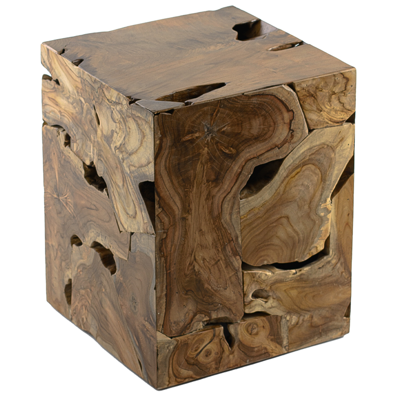   Wooden Cube Side Table   -- | Loft Concept 