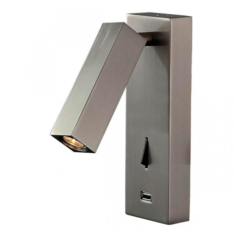  Chelsom WALL LED DOCK Silver USB   -- | Loft Concept 