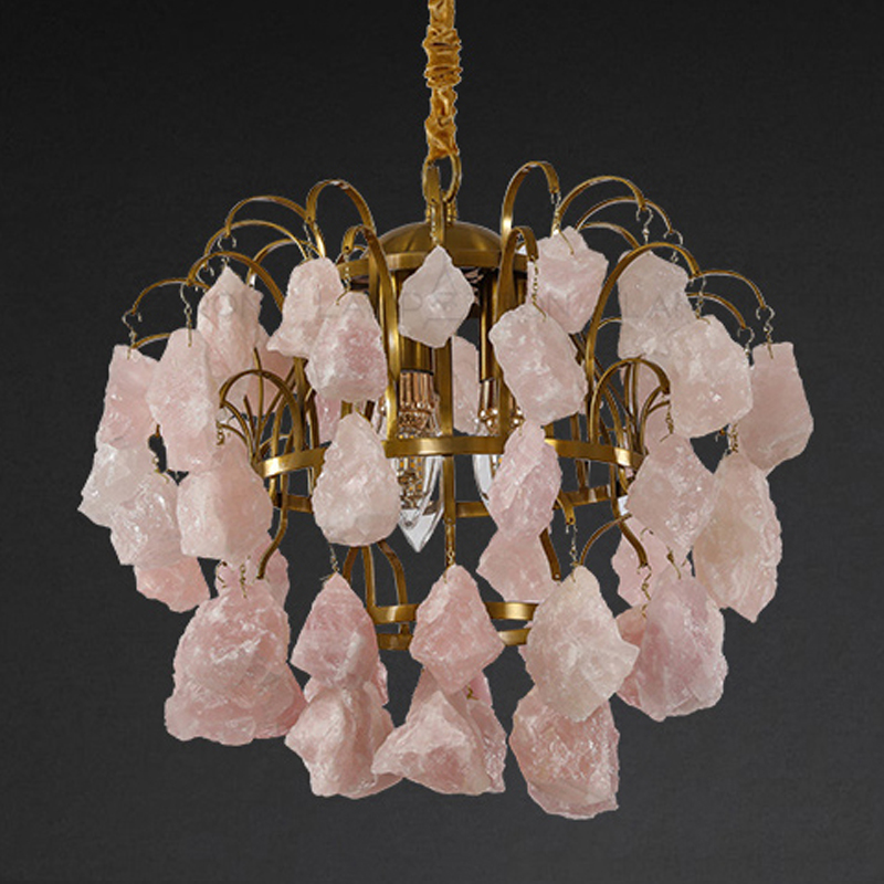 Hardis Pink stone Chandelier 30     -- | Loft Concept 