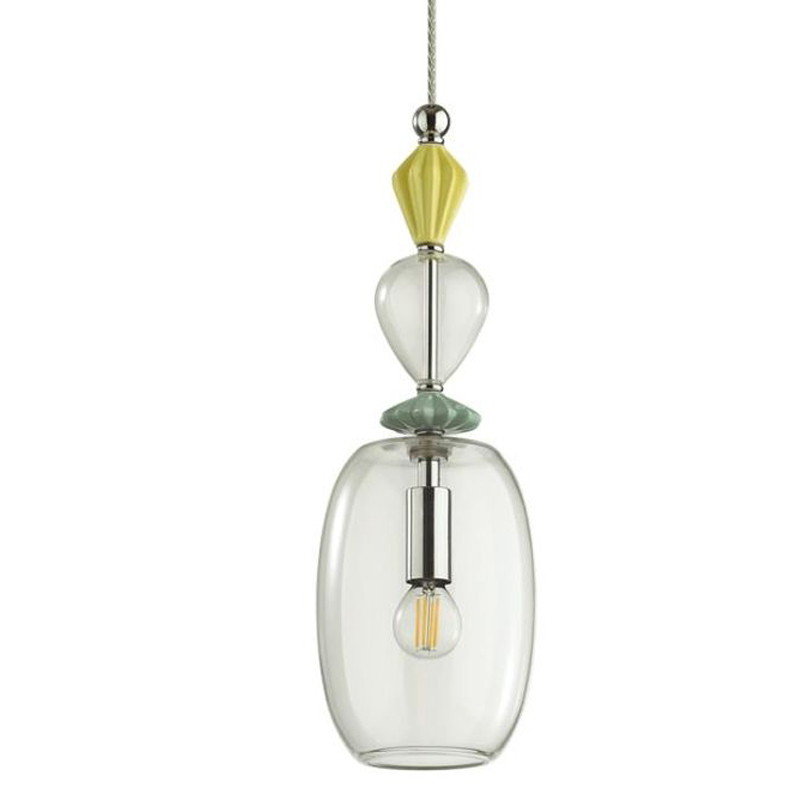   Iris Glas hanging lamp candy B chrome          -- | Loft Concept 