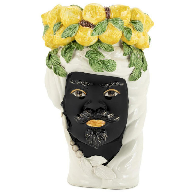  Vase Lemon Head Man White      -- | Loft Concept 
