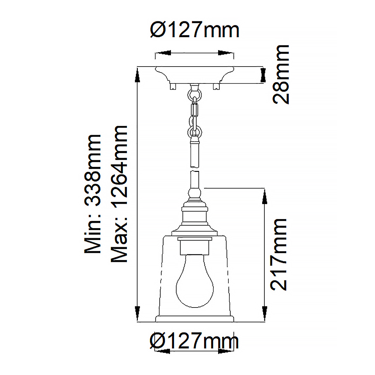 Подвесной светильник со стеклянным плафоном в форме колокола с эффектом пузырьков Kichler в Ростове-на-Дону